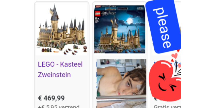 Lego voor een Harry Potter fan die wat afziet