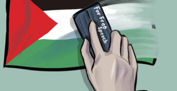 BILLBOARD-ACTIE "FREE PALESTINE