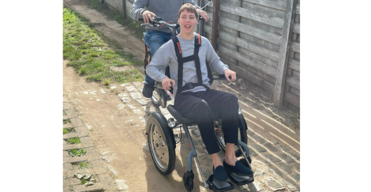 Rolstoelfiets voor Yoran