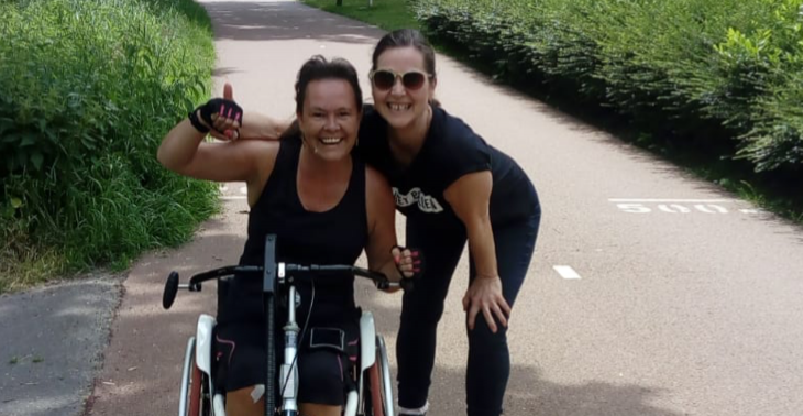 Handbike op maat voor marjan