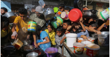 Humanitarian response immediate needs of Gaza's population.