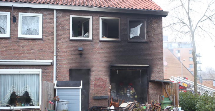 Vernieling woning na brand