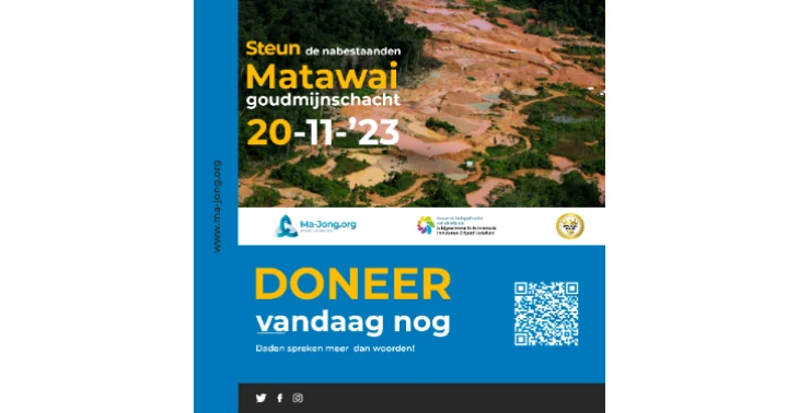 Steun slachtoffers Matawai goudmijnschacht