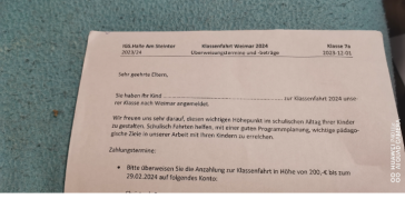 Klassenfahrt