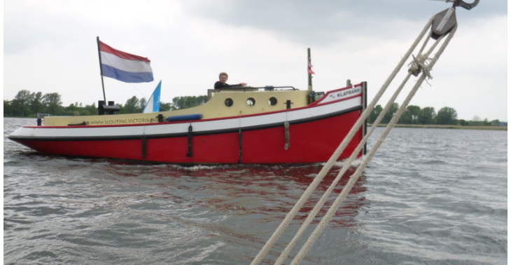 Help de scouting Victorie Heiloo met de schade sleepboot door diefstal en vandalisme