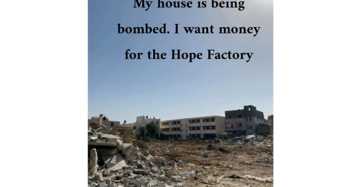 Usually building a new house. A family&#039;s house was bombed