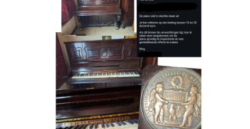 Renovatie erfstuk J. Gunther buffetpiano van 1865