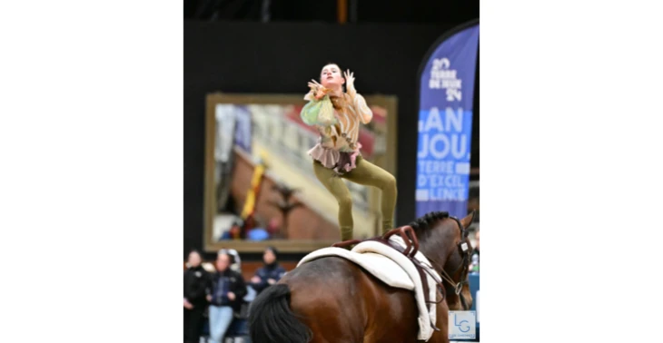 Steun Merel op het EK Voltige in Bern