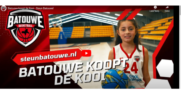 Basketball vereniging Batouwe wil niet op straat komen te staan