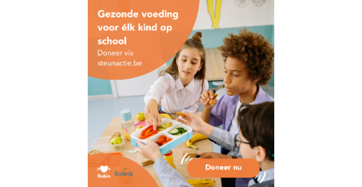 Steun en help kinderen in armoede aan een gezonde lunch op school.