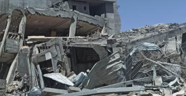 Helping my family in Gaza. I left Gaza and the family remained in Gaza ا