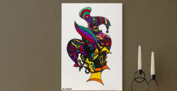 Investition im Farben für weiter Bilder mit Acrylic auf Leinwand
