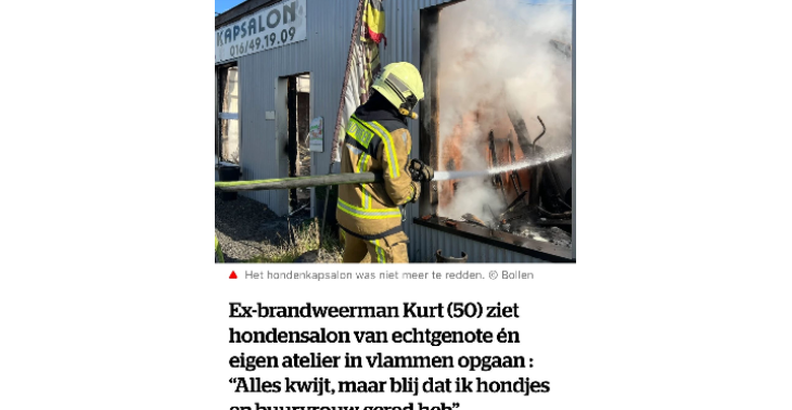 Brand vernielde Corgi &amp; Co