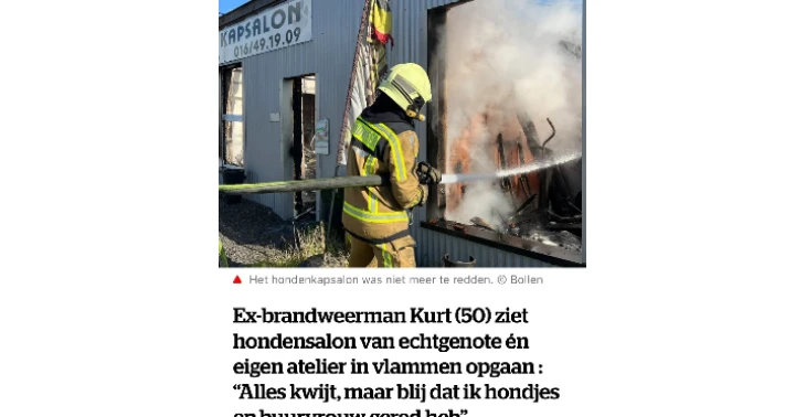 Brand vernielde Corgi &amp; Co