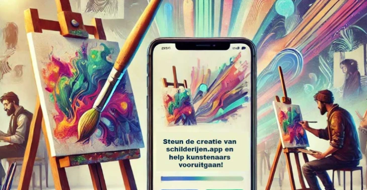 Steun de Ontwikkeling van Schilderijen.app: De Nieuwe kunst Marktplaats