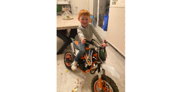 Gestolen kinder moto