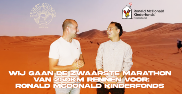 Marathon des Sables voor het Ronald McDonald Kinderfonds