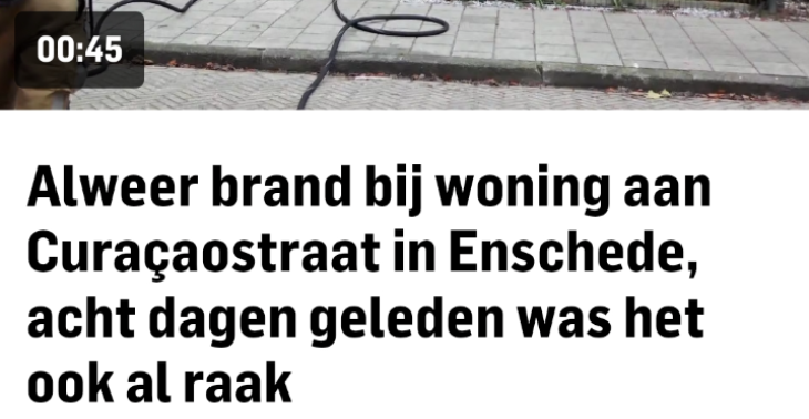 Gezin in nood niks meer over naar brand