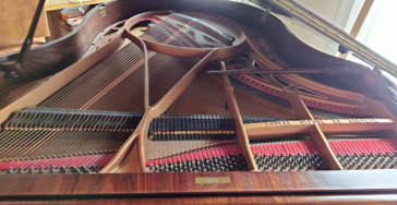 Restauratie vleugelpiano/ restoration of a grand piano