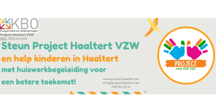 Help Project Haaltert VZW in hun Missie: Onderwijs voor Iedereen!