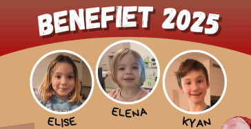 Benefiet tvv Elena(3), Elise(10) en Kyan(14)