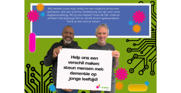 Paul (56) heeft Alzheimer en start een crowdfundingsactie voor een digibord
