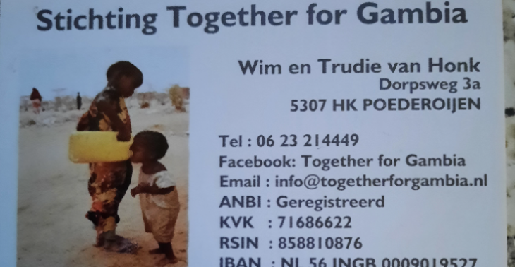 opzetten van een kleuterschooltje in Gambia