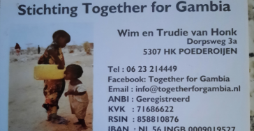 opzetten van een kleuterschooltje in Gambia