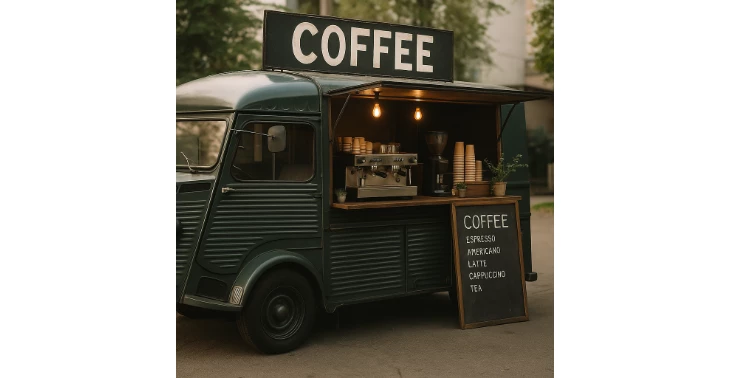 Help jij mijn koffiekraampje te openen