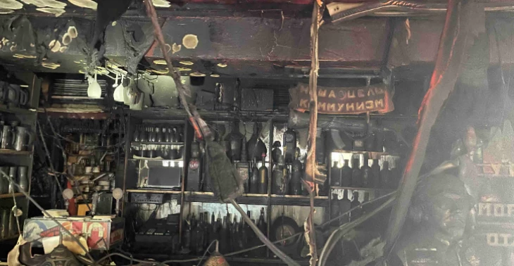 Brand Gaststätte "Roter Platz"