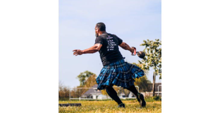 Help jij mij naar het WK Highland Games in Mississippi?