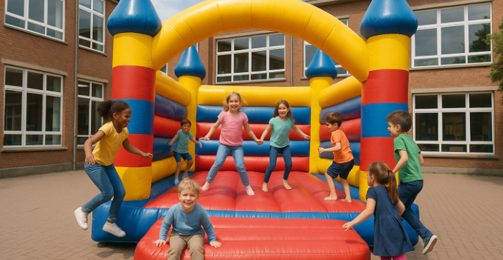 Springkastelenfun voor de kindjes van Sint-Rafaël
