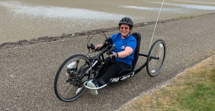 Van herseninfarct naar handbiker – in actie voor KWF en de Hersenstichting
