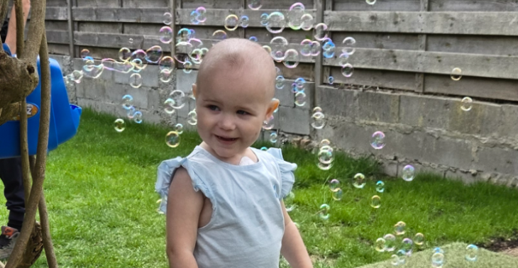 Metekindje Fenna 2 jaar met leukemie