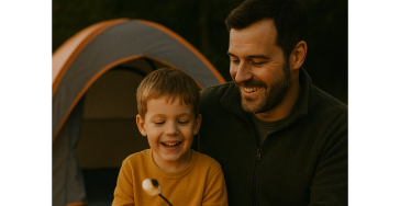 Herzenszeit statt Alltagssorgen – Camping & Freizeitpark für den Sohn