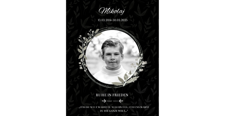 Hilfe für die Familie von Mikolaj