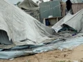 damaged tent