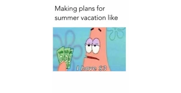 Kleiner Urlaub einer Studentin
