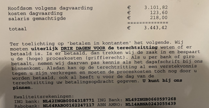 Dringend hulp gezocht bij huurachterstand!