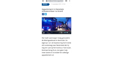 Hulp gezocht na brand