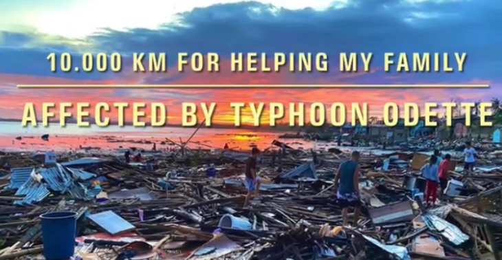 10.000 Km For My Family Affected By Typhoon(RAI) The Philippines/Filipijnen