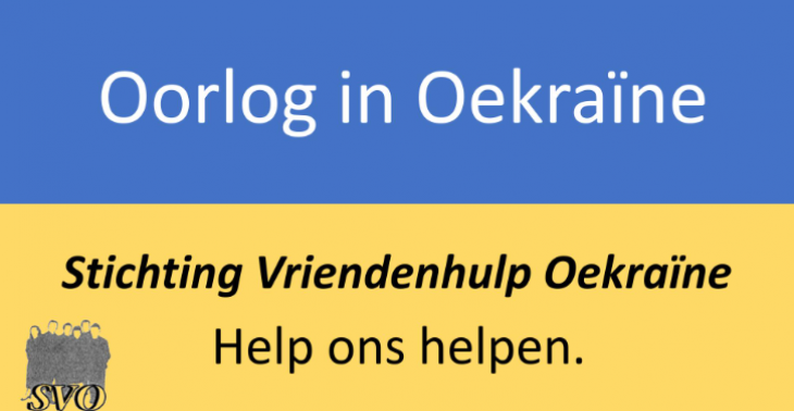 Steun actie &quot;Help ons helpen&quot; Oekraïne