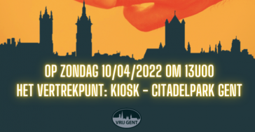 Geldinzameling Demo Gent Zondag 10/4