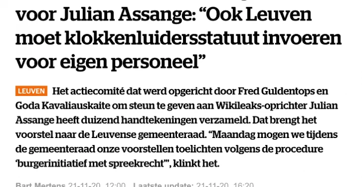 Crowdfunding voor rechtszaak Julian Assange