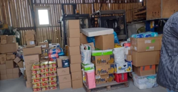 Hulpgoederen voor Oekraïne en evacuatie van vluchtelingen.