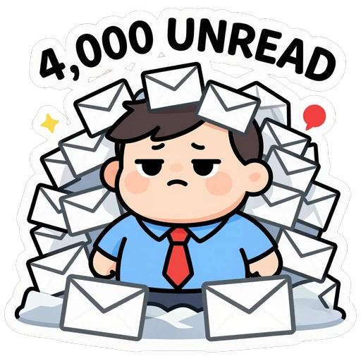 4,000 unread