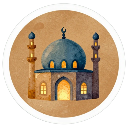 Mosque at maghrib