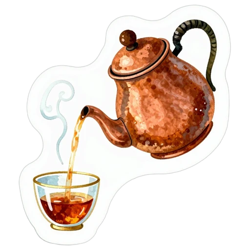 Pouring tea