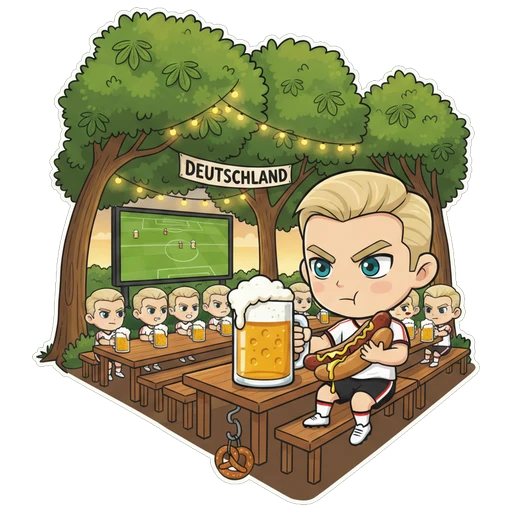 At the Biergarten