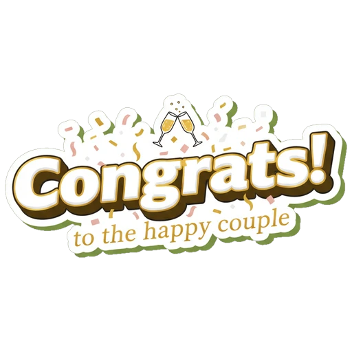 Congrats to the happy couple!